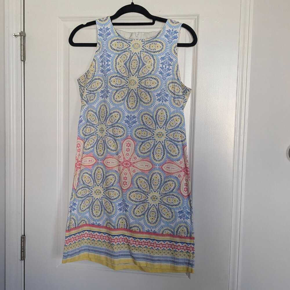 London Times Bright Summer A-Line Dress size 8